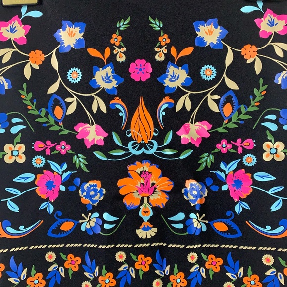 Floral Print Boho Bodycon Skirt - Picture 7 of 7